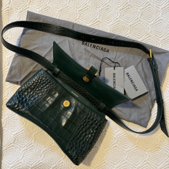 Balenciaga green croc crossbody - Picture 2 of 3